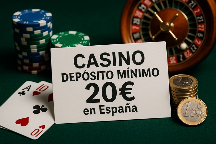 Casinos online con depósito mínimo de 20 € en España