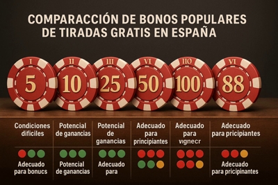 100 tiradas gratis sin depósito en casinos online en España alternativas y bonos relacionados